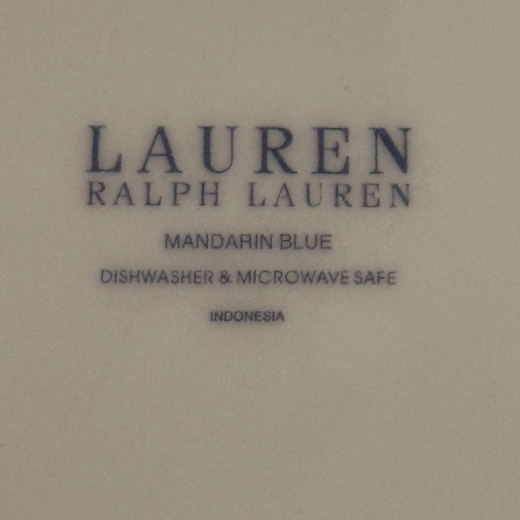 Ralph Lauren Mandarin Blue Butterfly 9 1/4" Luncheon Salad Plate Set of 7 EUC - Picture 4 of 4